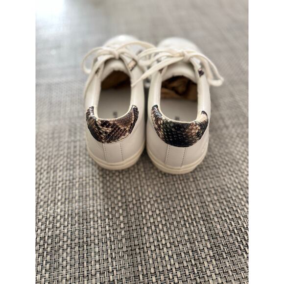 MADEWELL NWOB UNISEX Sidewalk Low-Top SNAKE PRINT Leather Sneakers W 10/ M 8.5 - Picture 1 of 8